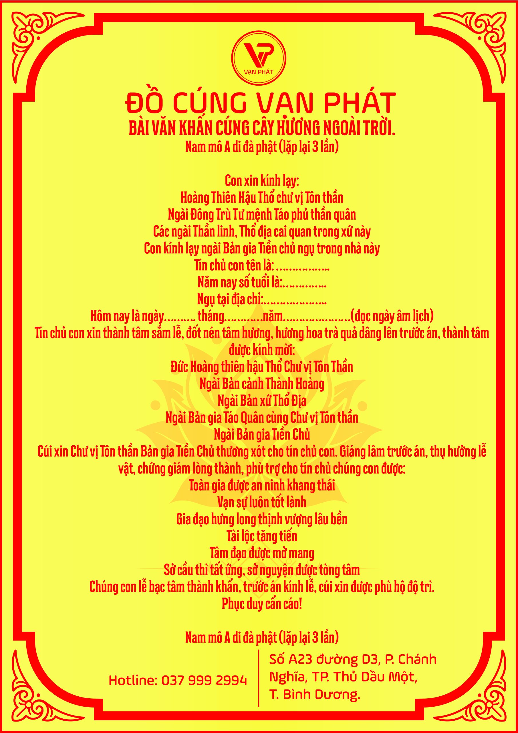 bài cúng ngoài trời - Hình 2