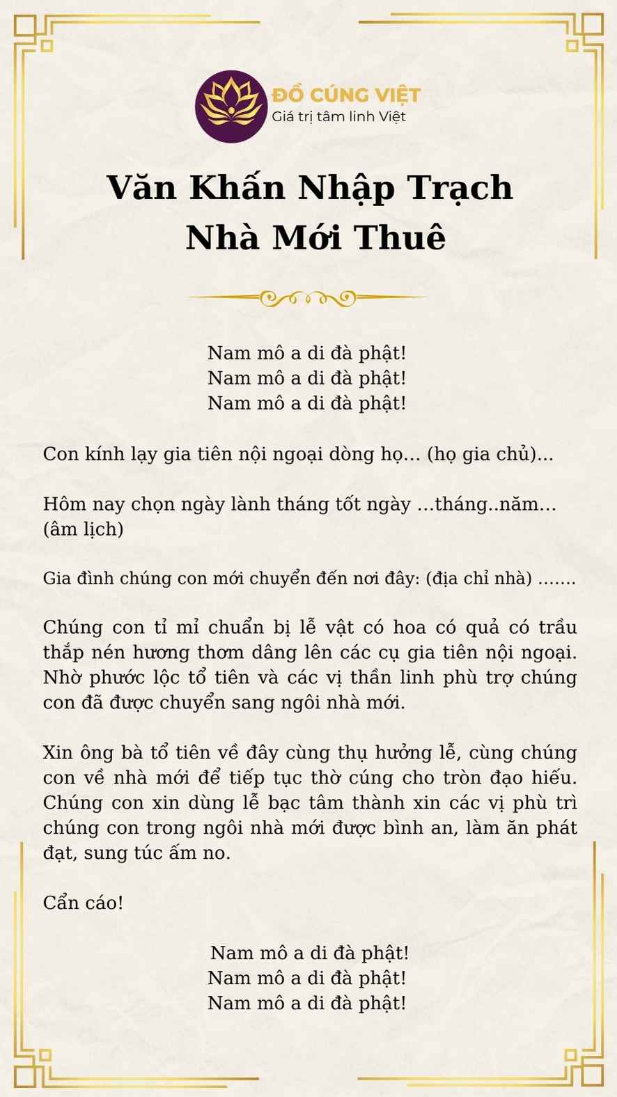 bài cúng nhập trạch đơn giản - Hình 5
