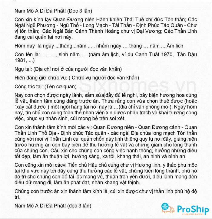 bài cúng nhập trạch về nhà mới - Hình 3