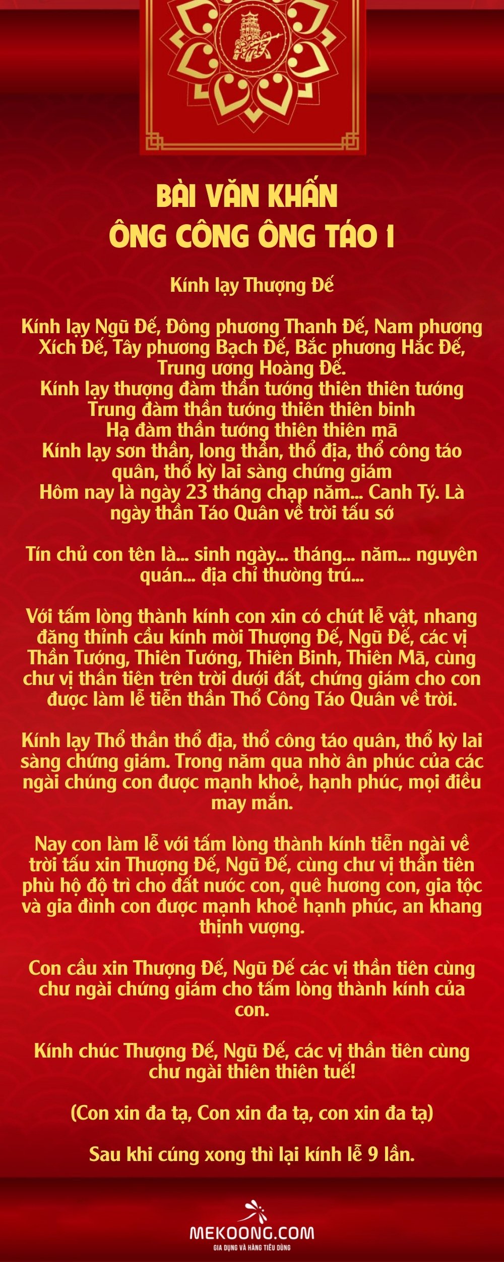 bài cúng ông táo về trời - Hình 2