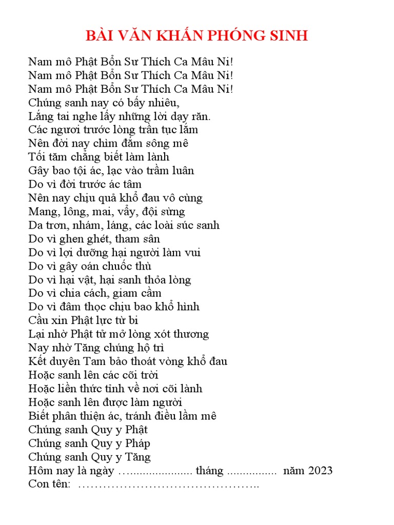 bài cúng phóng sanh cá - Hình 2