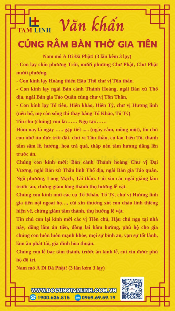bài cúng rằm mùng 1 - Hình 1