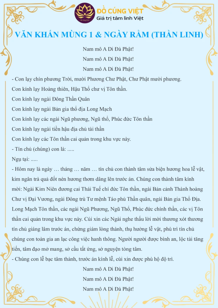 bài cúng rằm mùng 1 - Hình 2