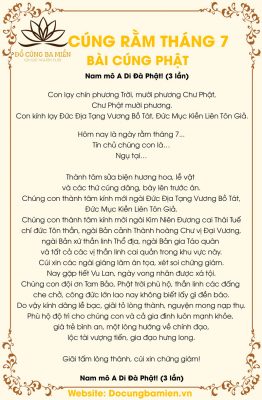 bài cúng rằm tháng 7 năm 2022 - Hình 2