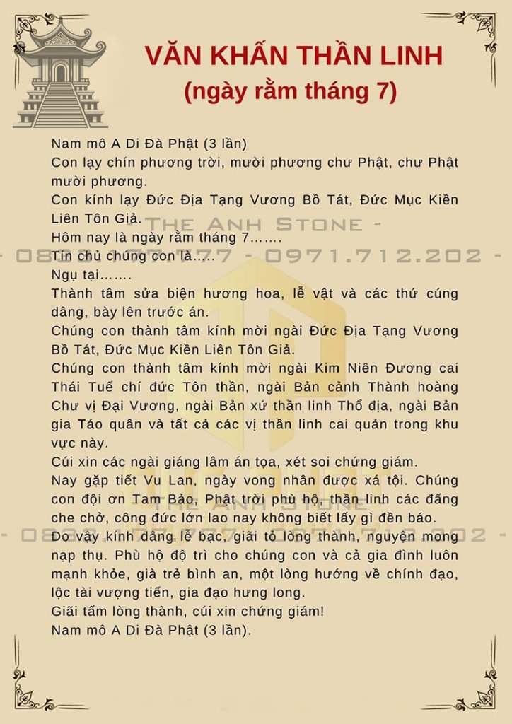 bài cúng rằm tháng 7 năm 2022 - Hình 4