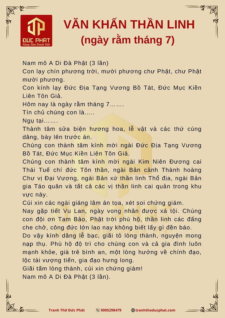 bài cúng rằm tháng 7 năm 2023 - Hình 2