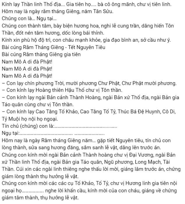 bài cúng rằm tháng giêng năm tân sửu - Hình 4