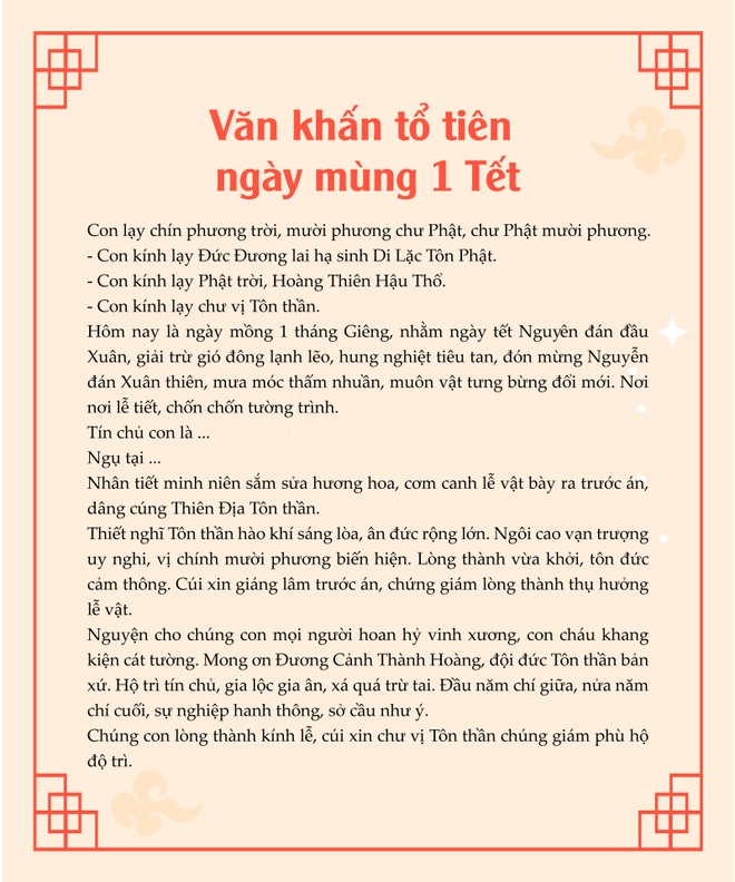 bài cúng sáng mùng 1 tết