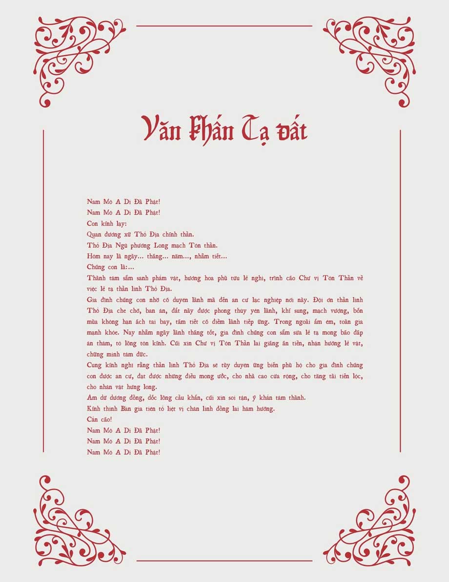 bài cúng tạ đất - Hình 2