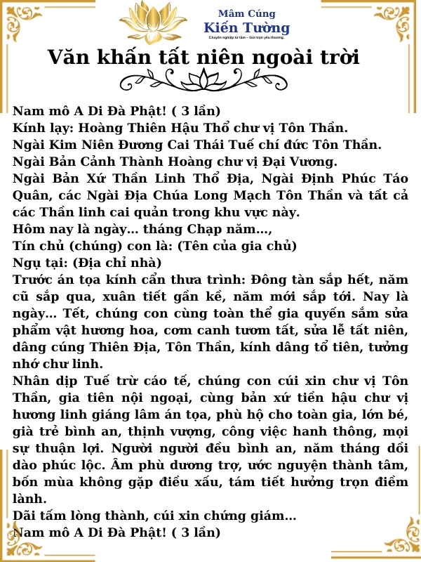 bài cúng tất niên ngoài trời - Hình 4
