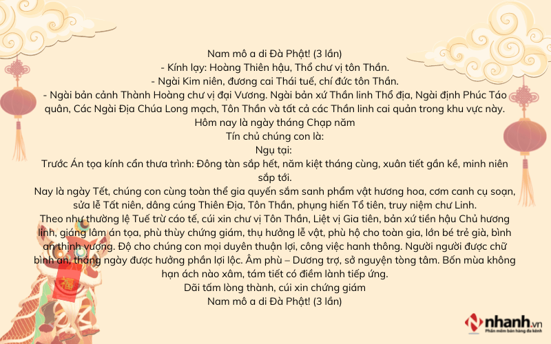 bài cúng tất niên ngoài trời - Hình 5