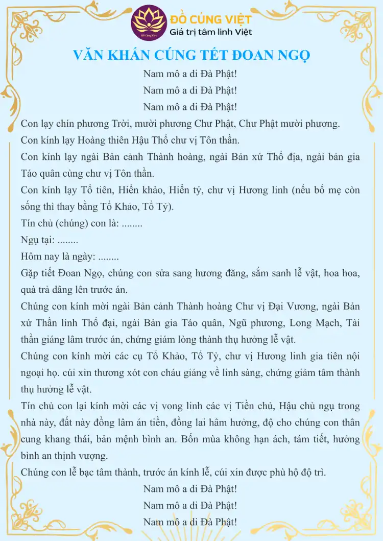 bài cúng tết đoan ngọ - Hình 5