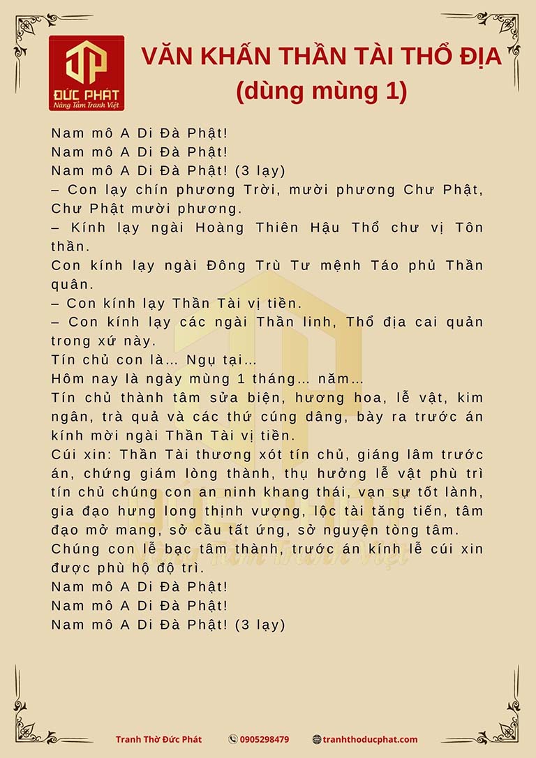 bài cúng thần tài mùng 1 - Hình 4