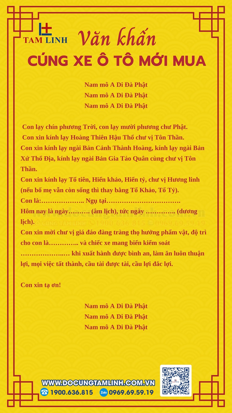 bài cúng xe - Hình 2
