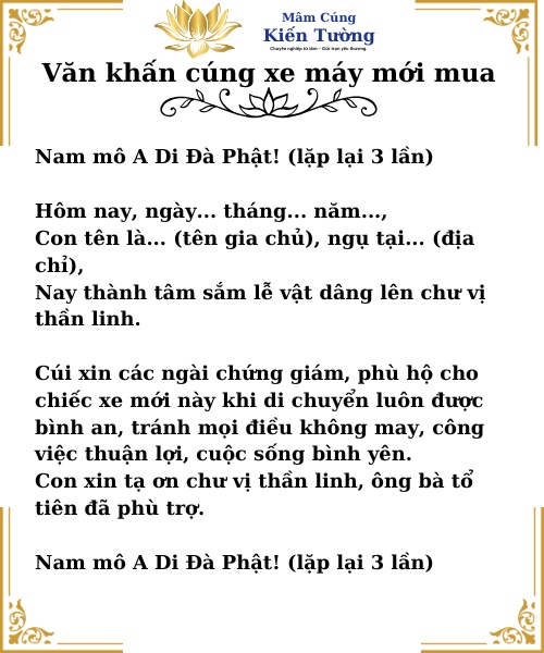 bài cúng xe - Hình 3