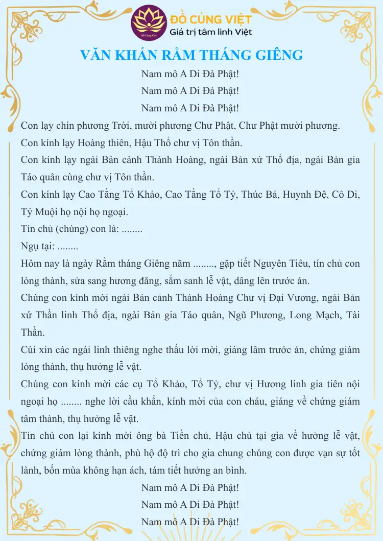 bài khấn cúng rằm tháng giêng - Hình 3