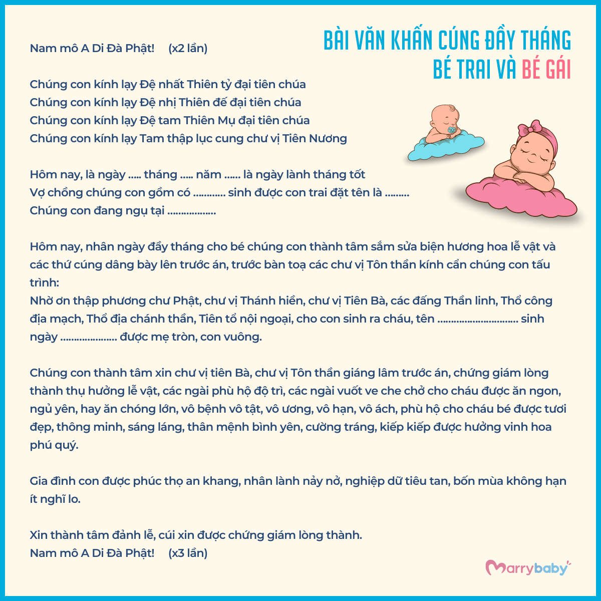 bài văn cúng đầy tháng cho bé gái - Hình 2