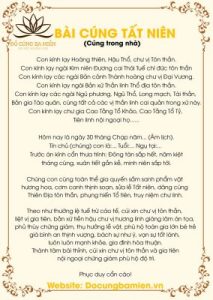 bài văn cúng tất niên - Hình 2