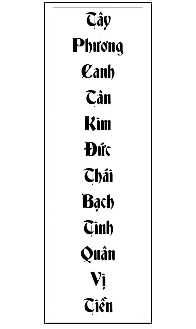 bài vị cúng sao thái bạch - Hình 2