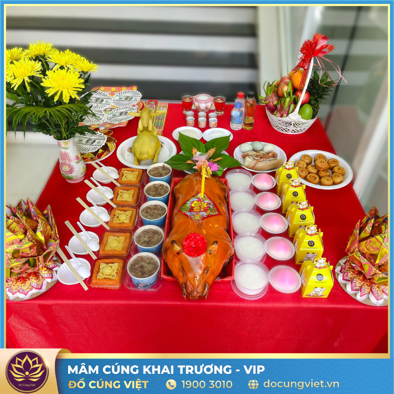 bàn cúng khai trương - Hình 3