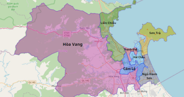 bản đồ các quận đà nẵng - Hình 3