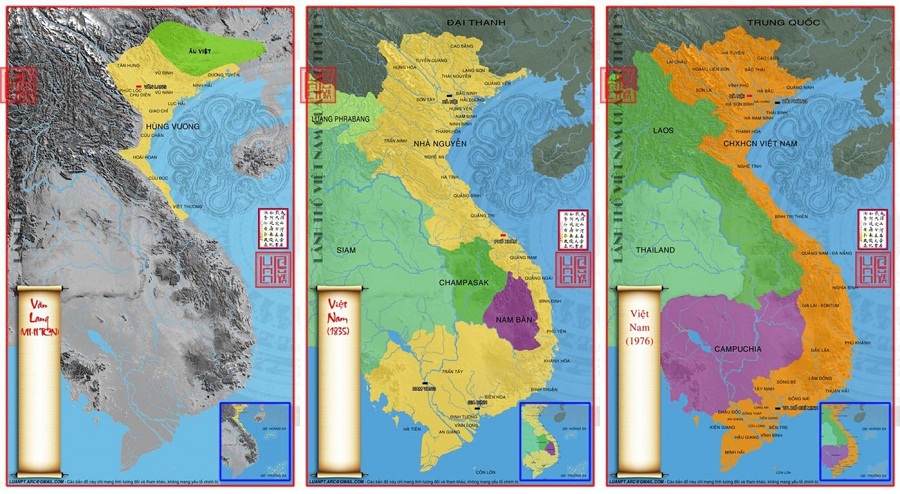 bản đồ lịch sử việt nam - Hình 2