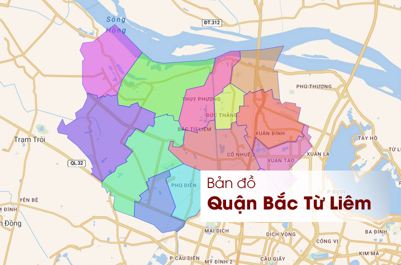 bản đồ quận bắc từ liêm - Hình 2