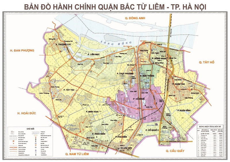 bản đồ quận bắc từ liêm - Hình 3