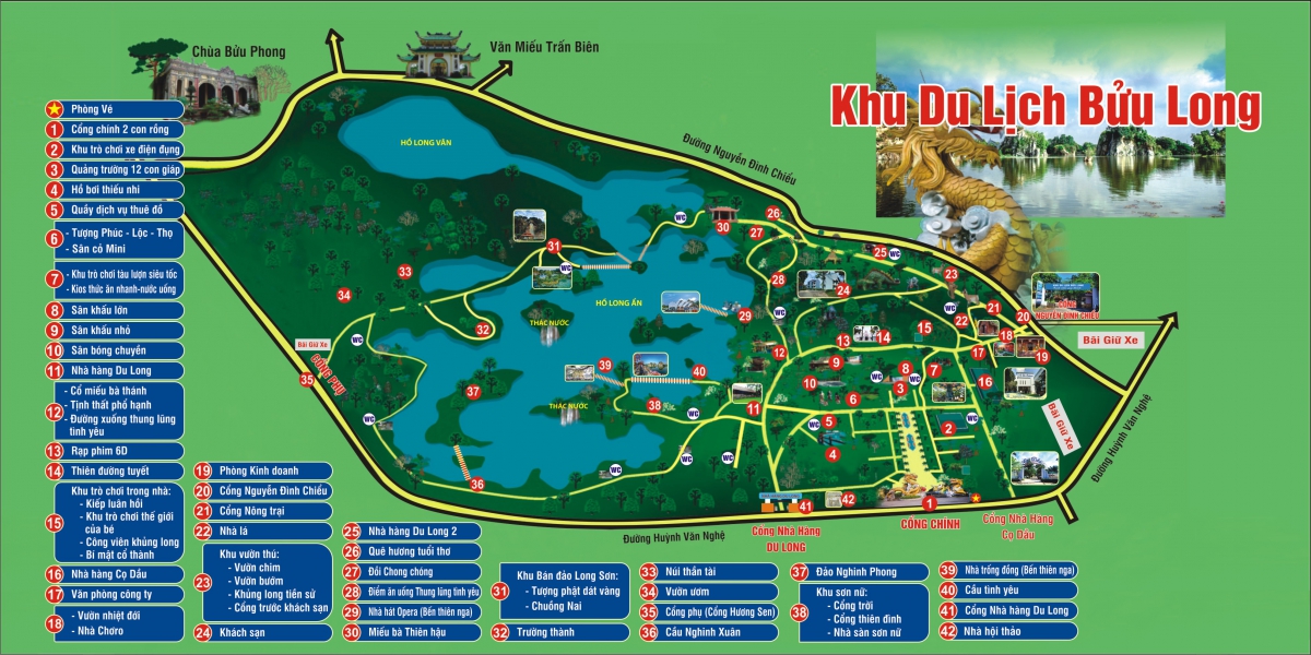 Bản đồ KDL Bửu Long