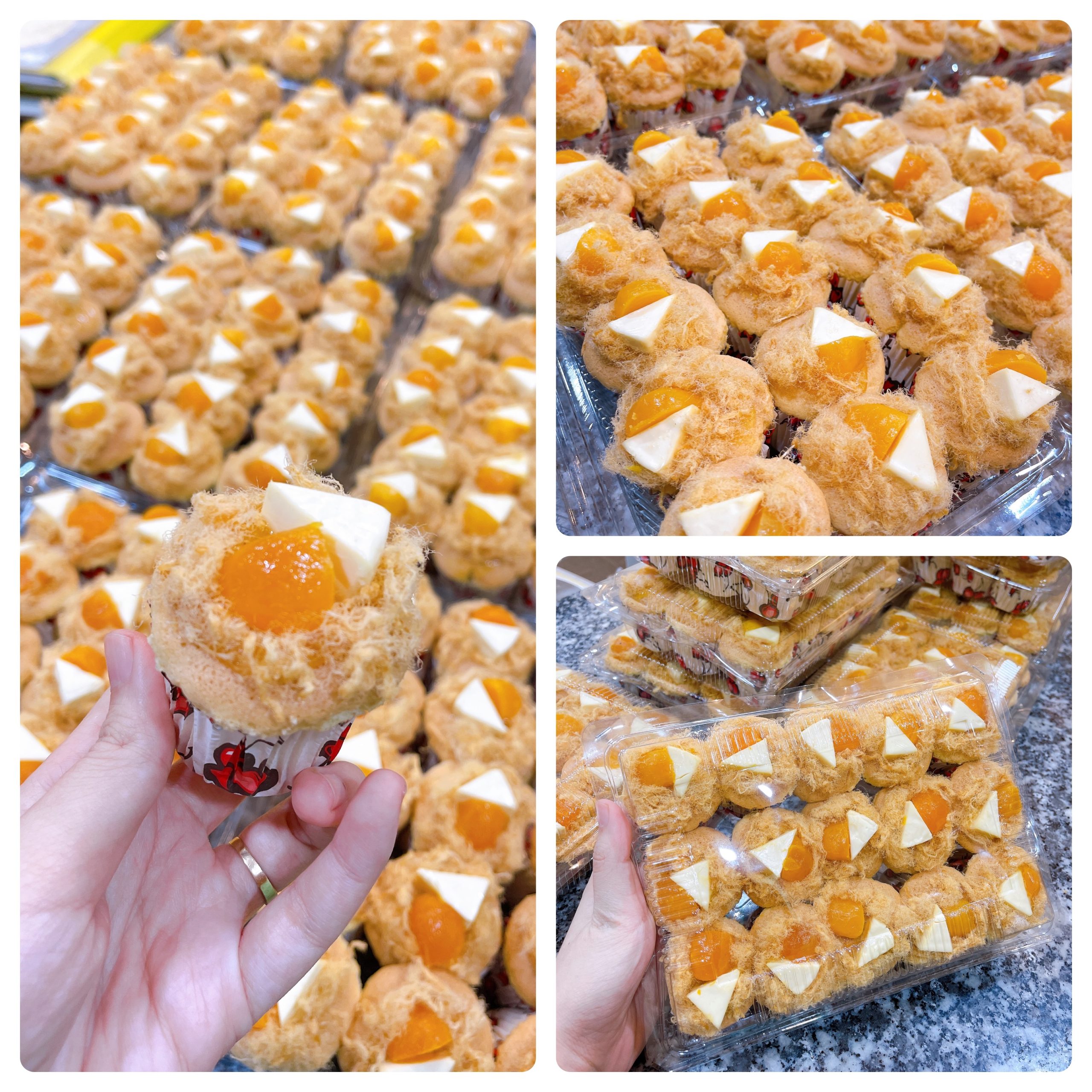bánh bông lan trứng muối nhỏ - Hình 3