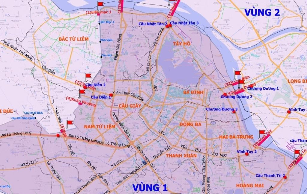 các vùng đỏ tại hà nội - Hình 2