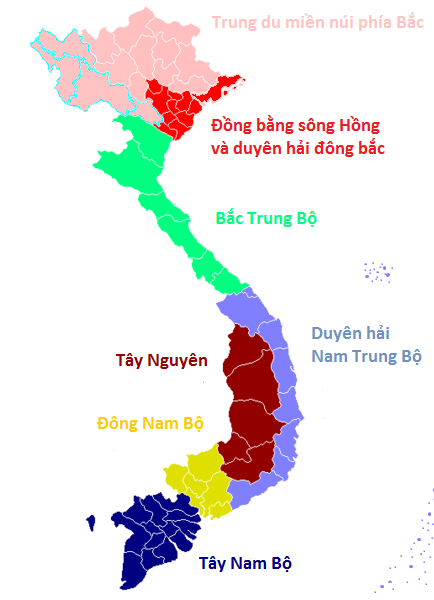 các vùng miền của việt nam