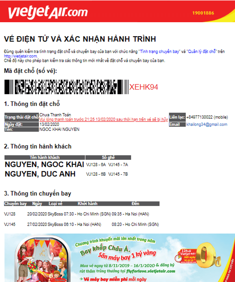cách đặt vé máy bay vietjet - Hình 4