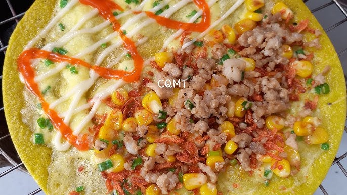 cách làm bánh tráng nướng vỉa hè