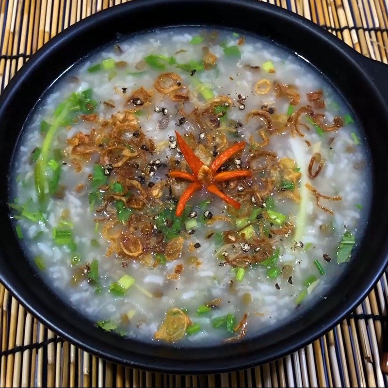cách nấu cháo hàu đậu xanh