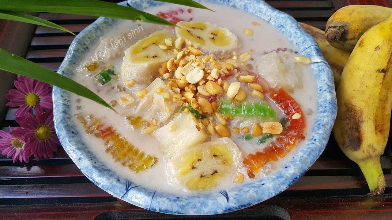 cách nấu chè chuối thập cẩm