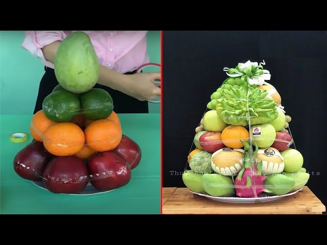cách xếp trái cây cúng đẹp