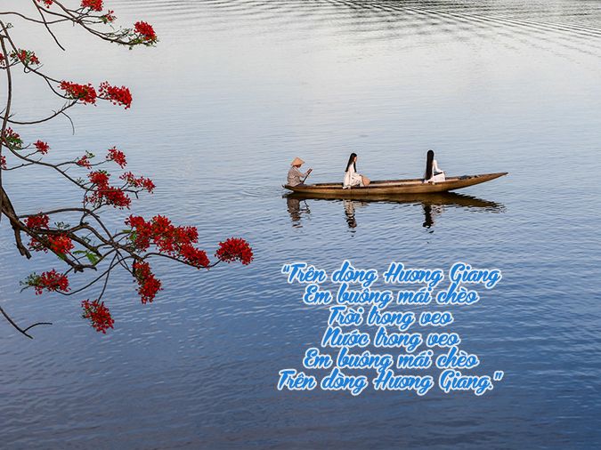 câu thơ ngắn về sông hương