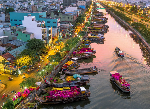 chợ hoa tết bến bình đông - Hình 4
