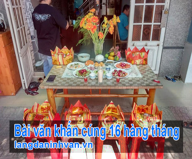 cúng 16 hàng tháng
