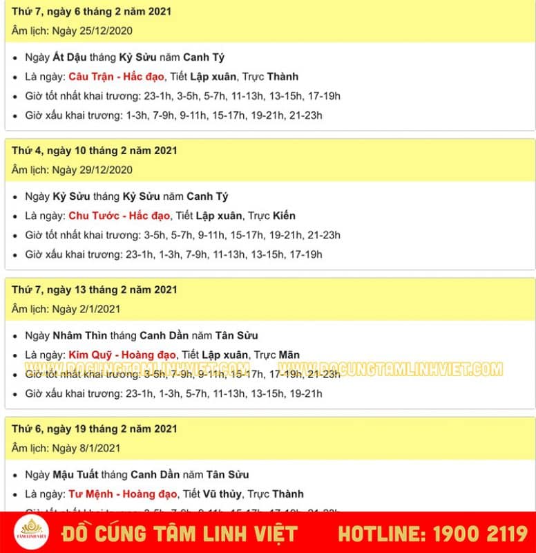 cúng đầu năm 2021 ngày nào tốt - Hình 2