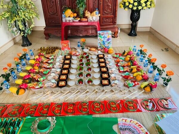 cúng đầy tháng be trai miền bắc