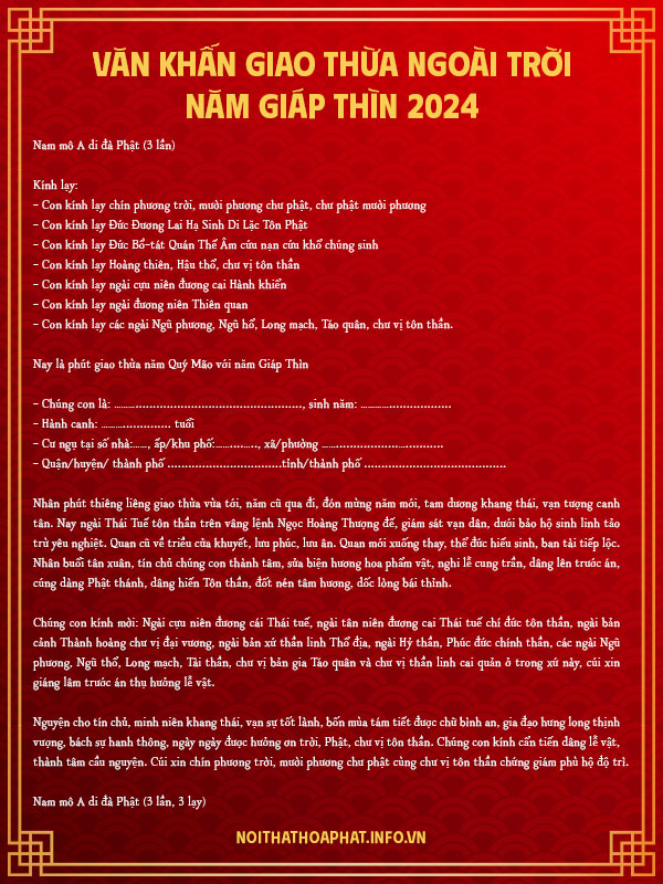 cúng giao thừa ngoài trời năm 2024 - Hình 5