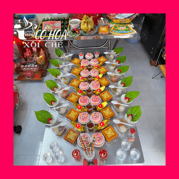cúng mụ cho bé gái