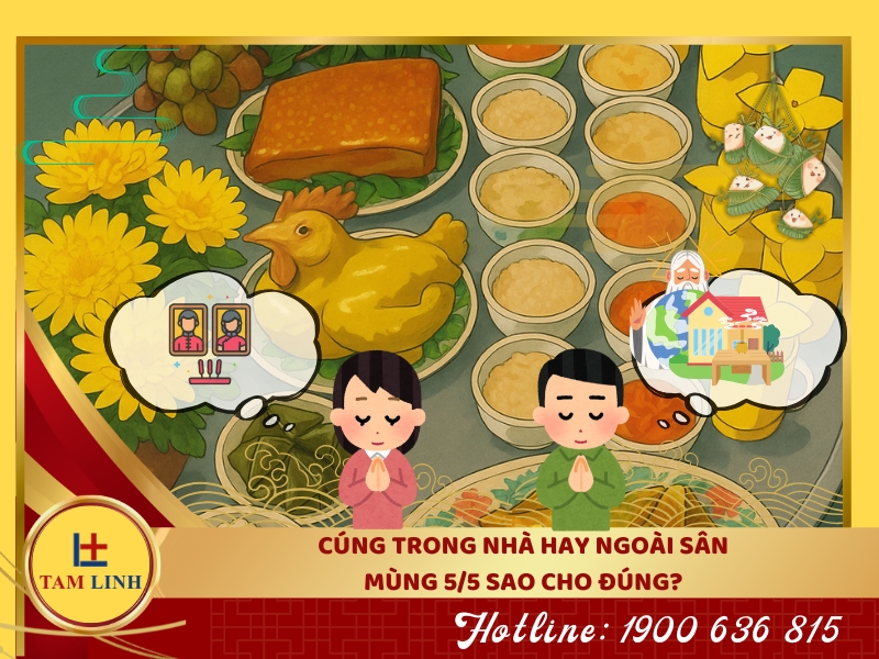 cúng mùng 5 tháng 5 trong nhà hay ngoài sân - Hình 3