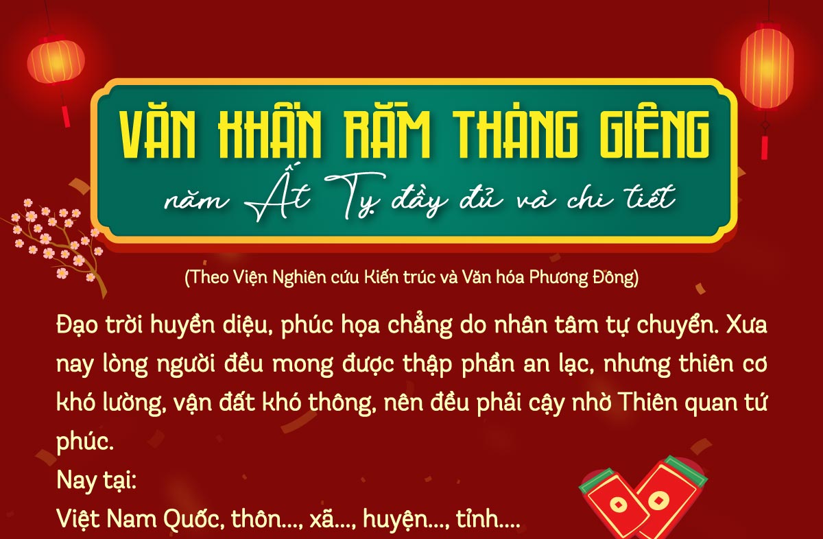 cúng rằm tháng giêng văn khấn