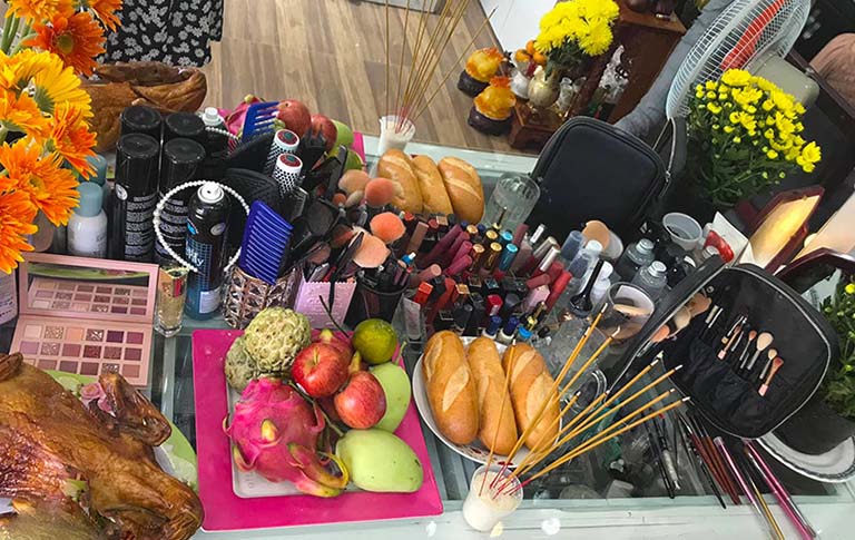 cúng tổ nghề make up