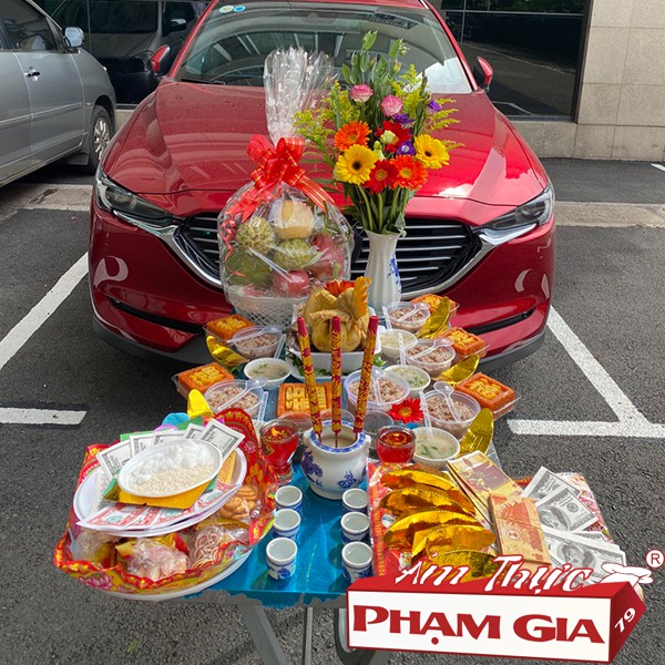 cúng xe mới
