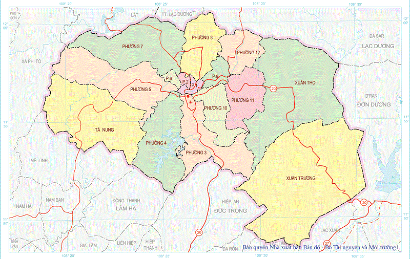 diện tích thành phố đà lạt - Hình 3