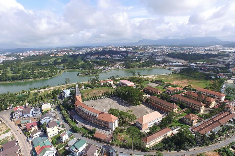diện tích thành phố đà lạt